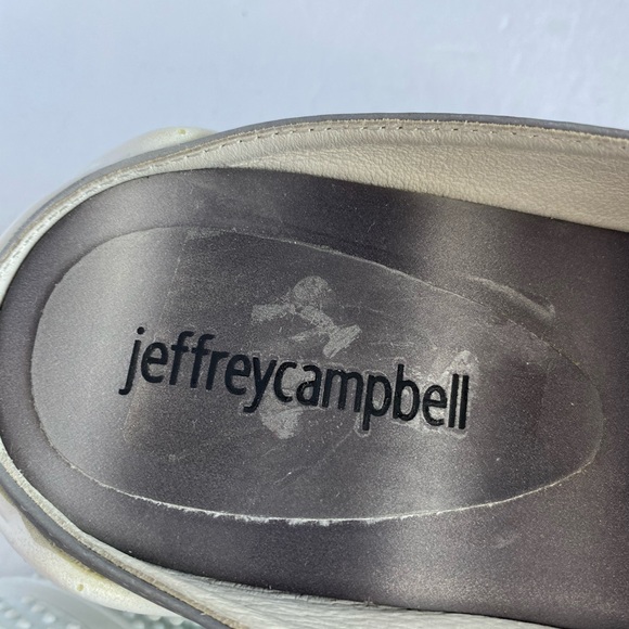 Jeffrey Campbell Silver White Sector Reflective Sport Slide Sandals - NEW - Picture 4 of 7